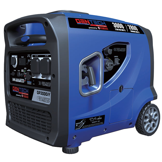 Gentech 3000 Watt Digital Pure Sine Wave Petrol Inverter Generator (Powered By Yamaha) - Blue