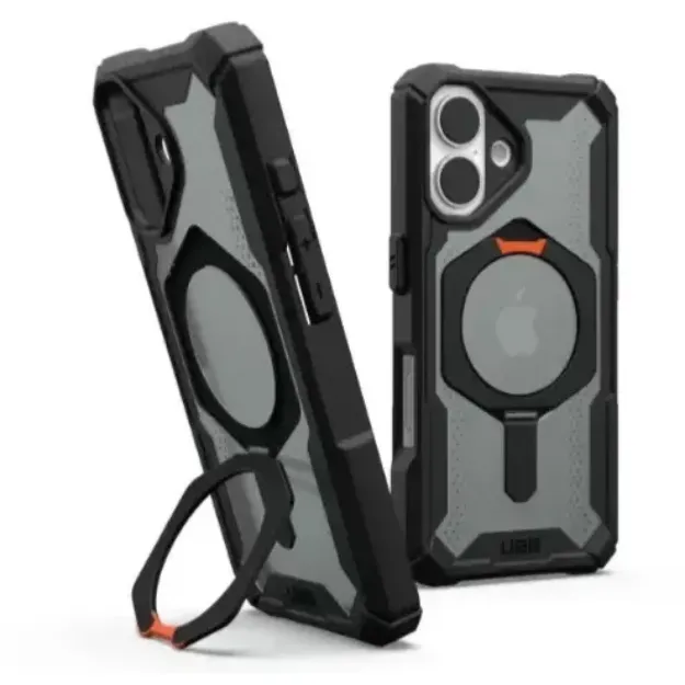 UAG Plasma XTE MagSafe Case For iPhone 16 – Black & Orange