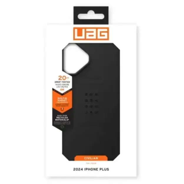 UAG Civilian MagSafe Case For iPhone 16 PLUS – Black