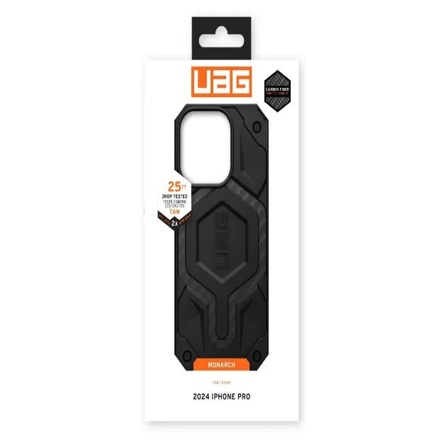 UAG Monarch Case For iPhone 16 PRO – Carbon Fibre