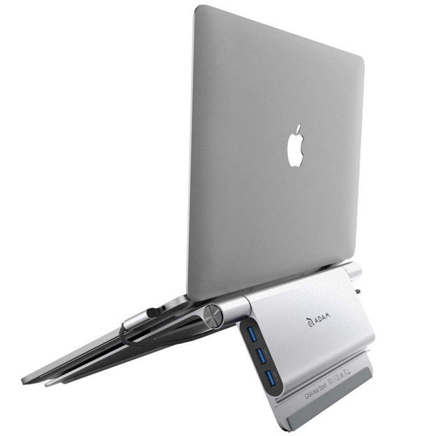 Adam Elements CASA 5 Port USB-C Laptop Stand - Grey