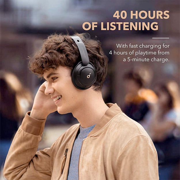 Anker SoundCore Life Q30 Hybrid A.N.C Over-Ear Bluetooth Headphones - Black
