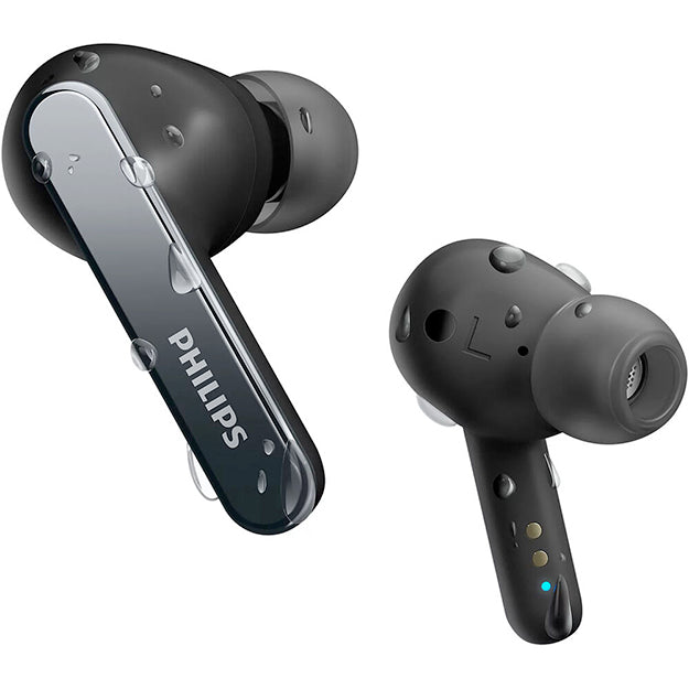 Philips In-Ear Noise Cancelling True Wireless Headphones With Mic TAT5506 - Black