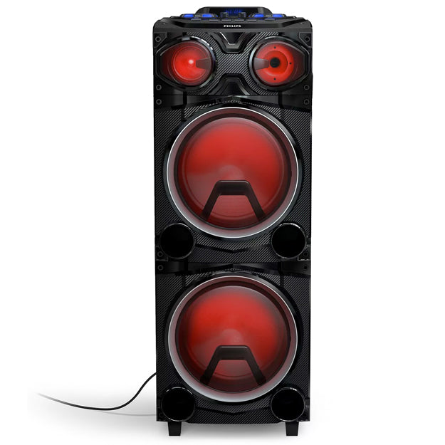 Philips Bluetooth Party Speaker With 2 x 12" Woofers TAX3705 - Black