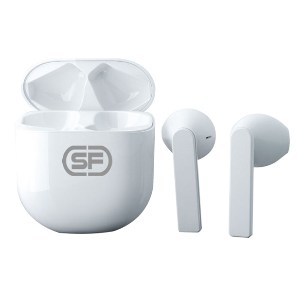 Silver Frame B18A TWS In-Ear Bluetooth Headphones - White
