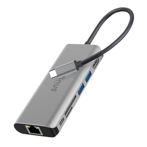 Snug 7 Port USB-C Multifunction Hub - Space Grey